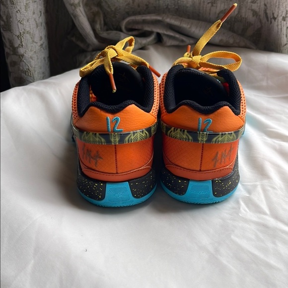 Nike JA 1 Brigit Mandarín and Blue Sneakers with Yellow Accents - Picture 4 of 14
